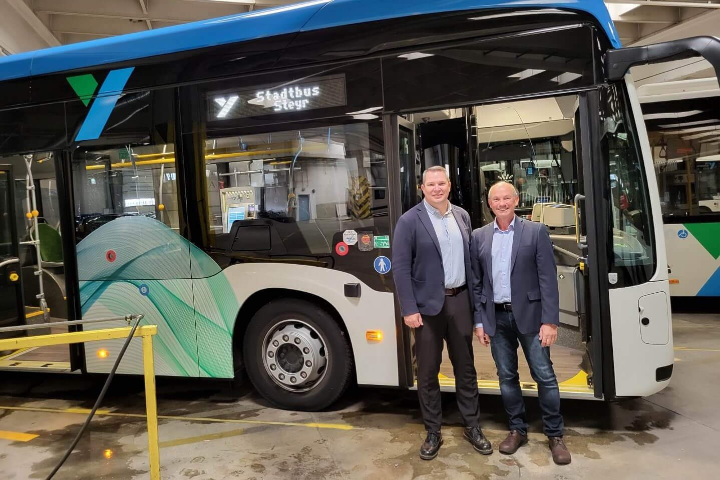 Ladeinfrastruktur Busflotte Steyr