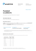 Preisblatt E-Ladekarte 2023 - emobil.link